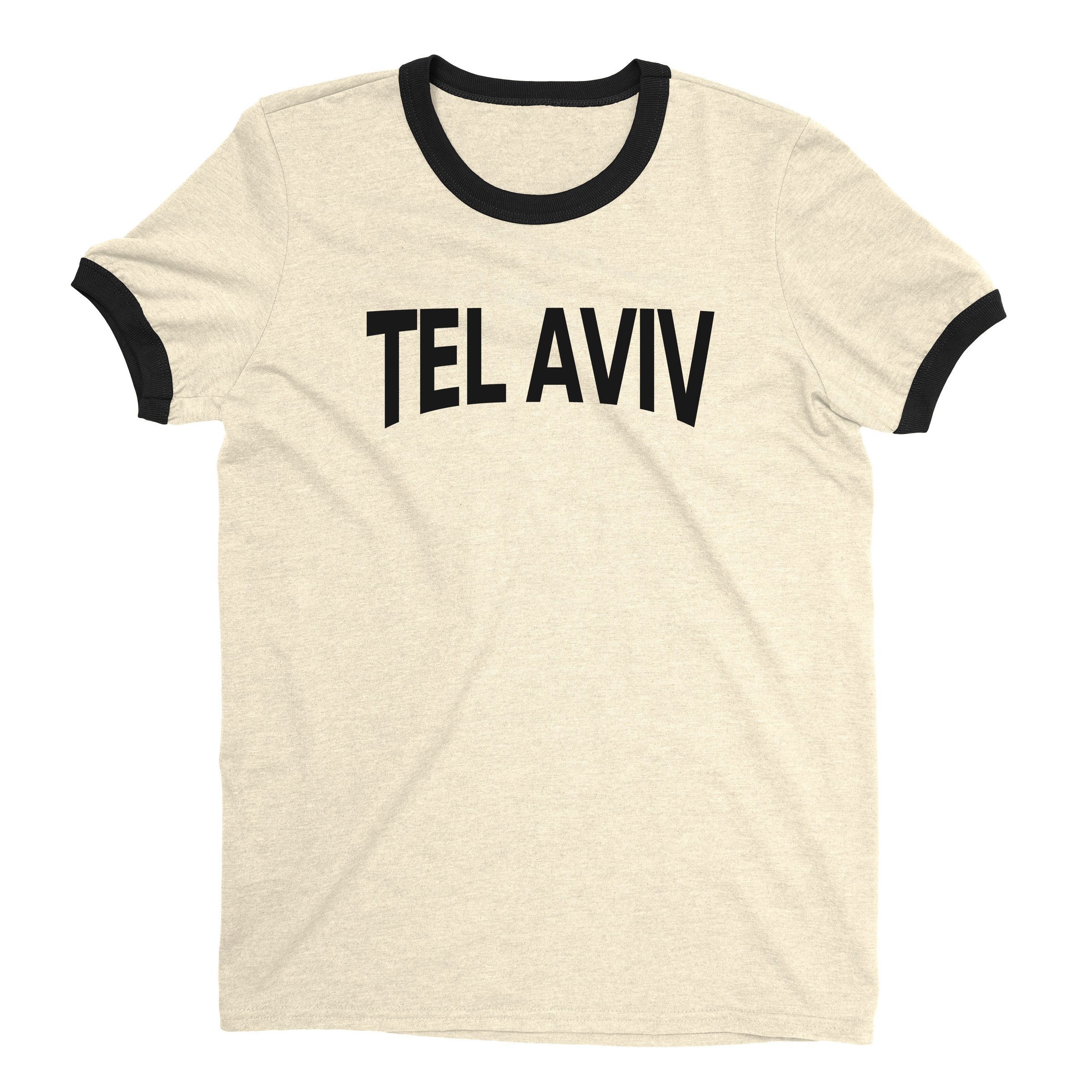 Tel Aviv Ringer Tee — Natural