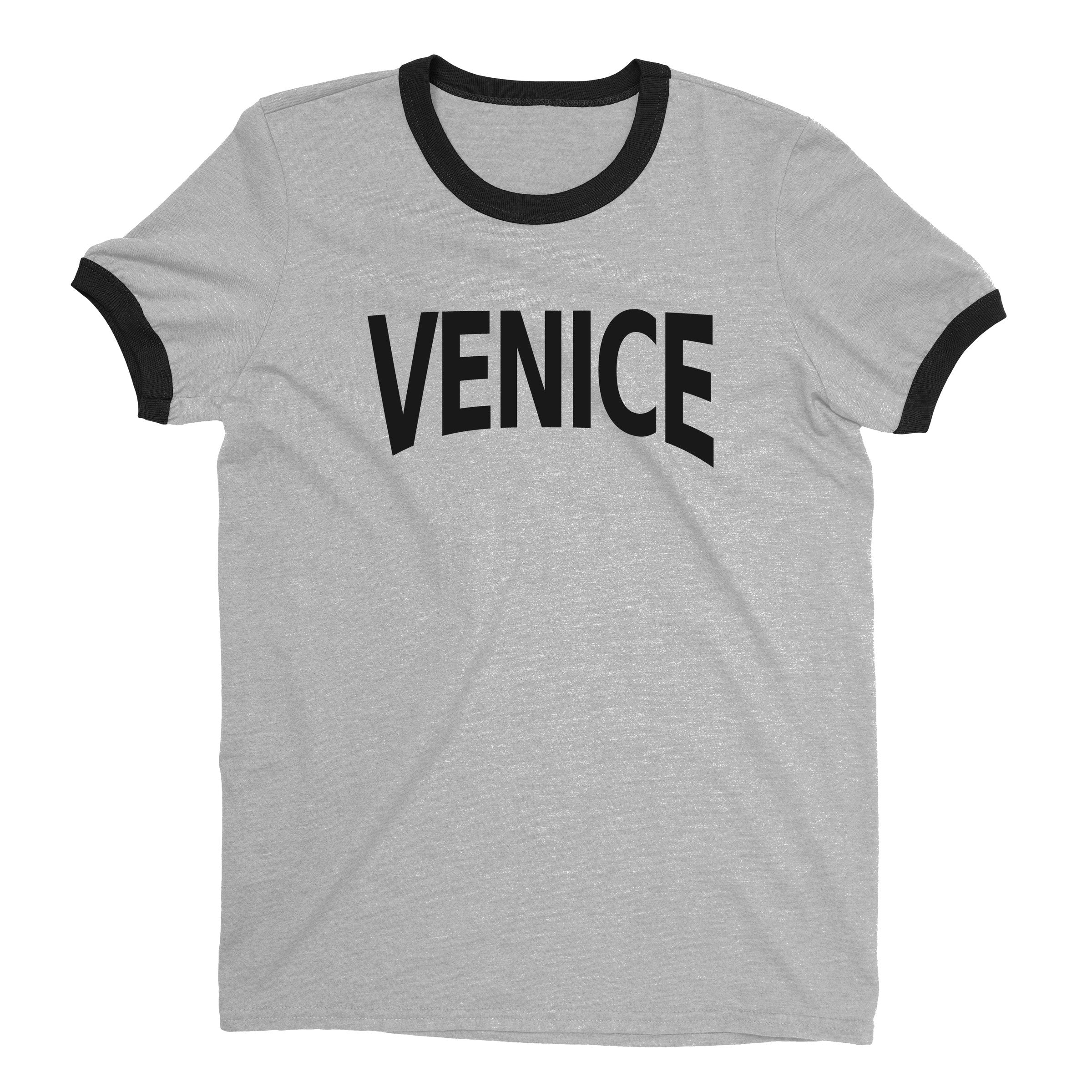 Venice Ringer Tee — Heather Gray