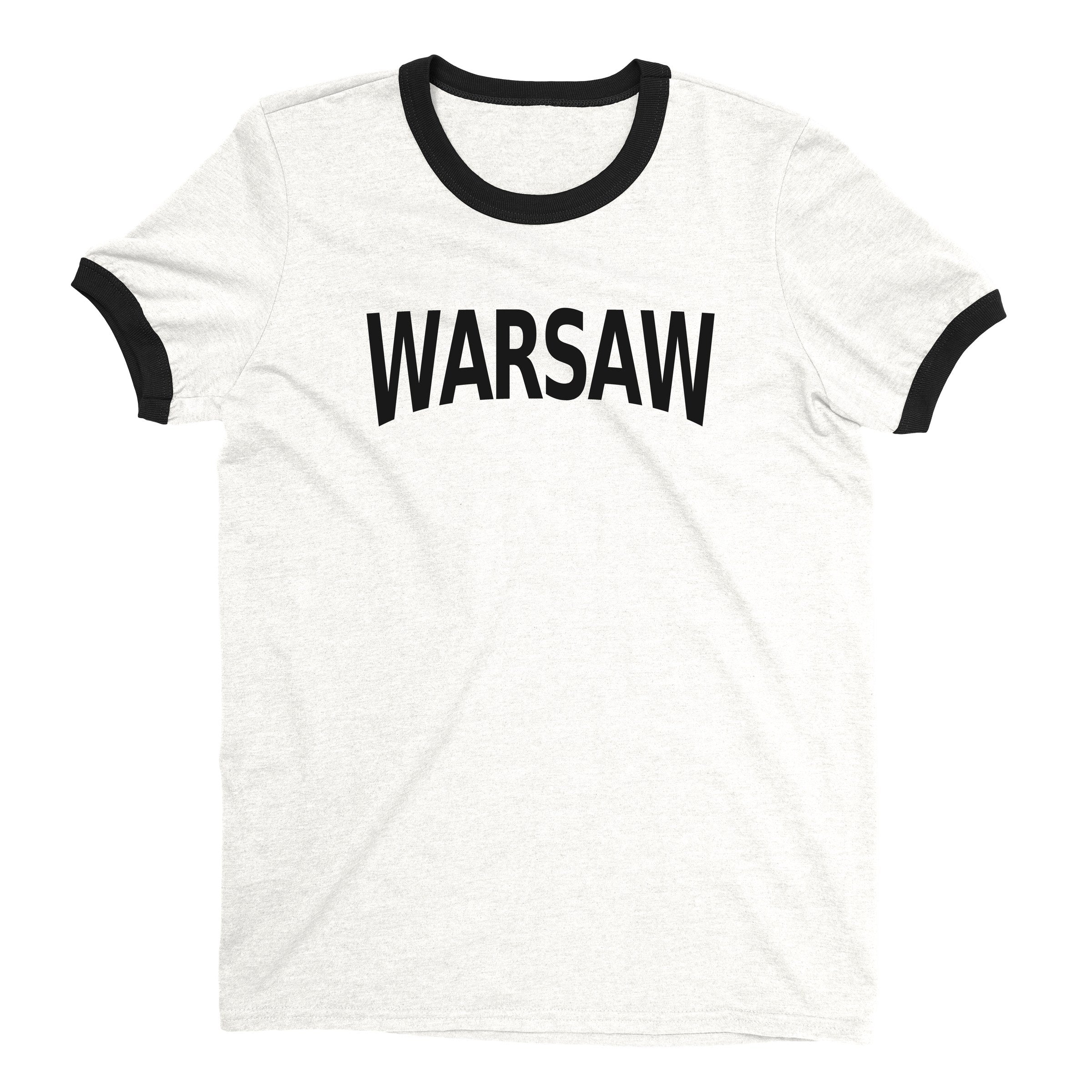 Warsaw Ringer Tee — White