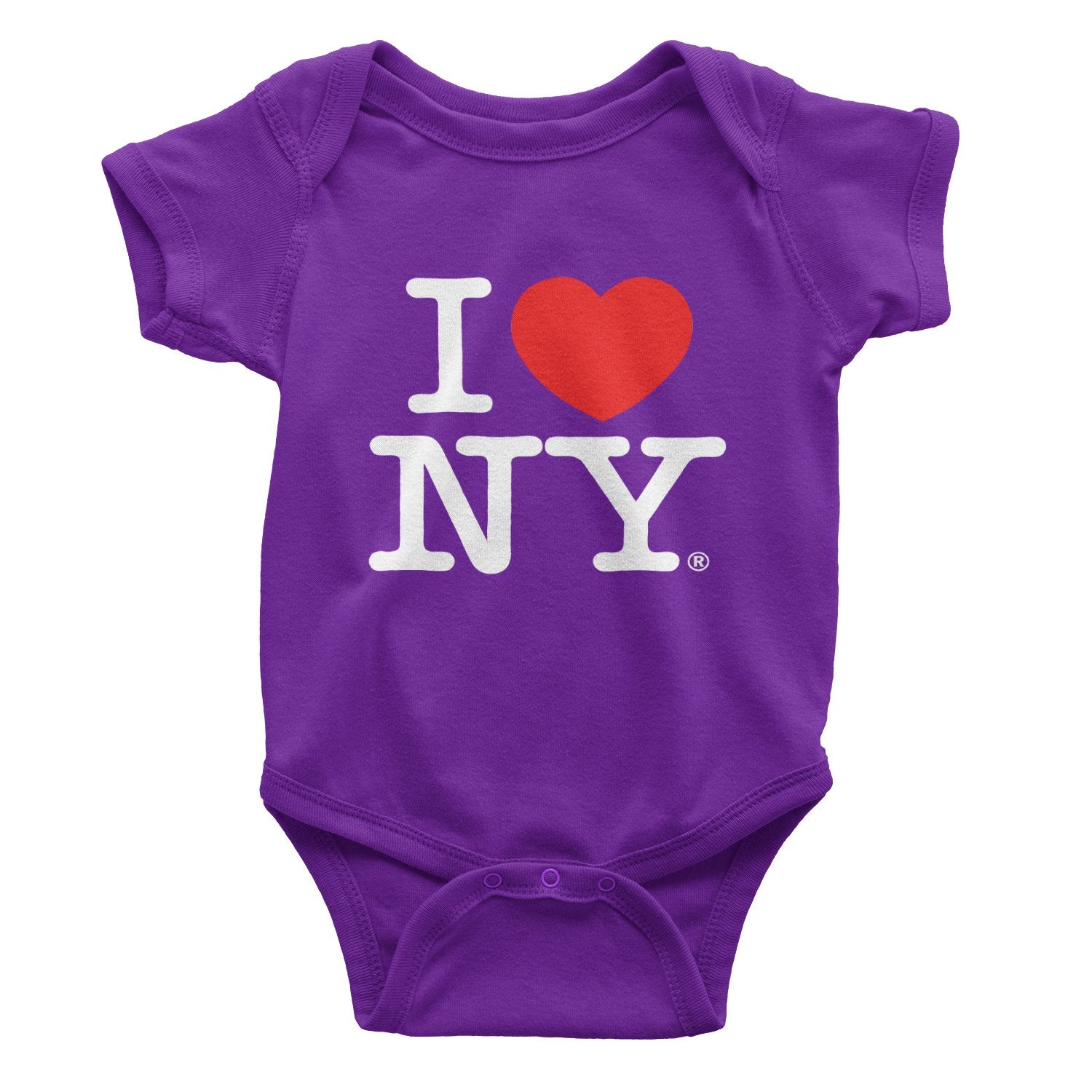 I Love NY Purple Baby Bodysuit