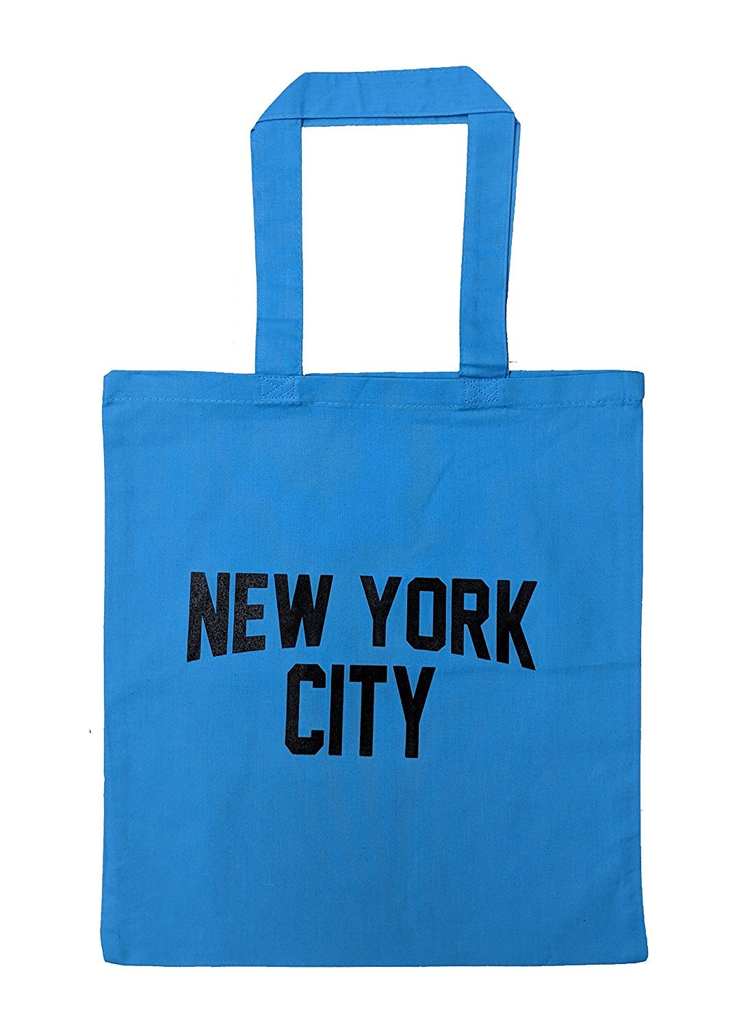 NYC Tote Bag New York City 100% Cotton Canvas Screenprinted (Turquoise)