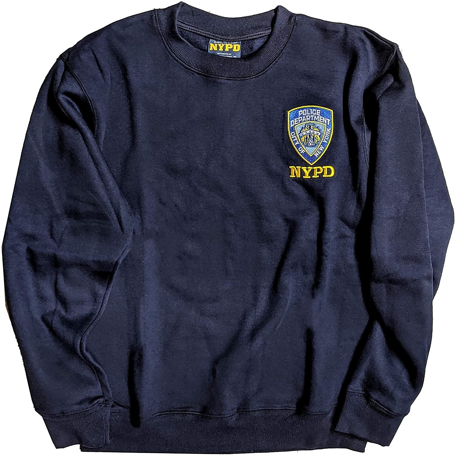 NYPD Men's Crewneck Sweatshirt Navy Blue Officially Licensed