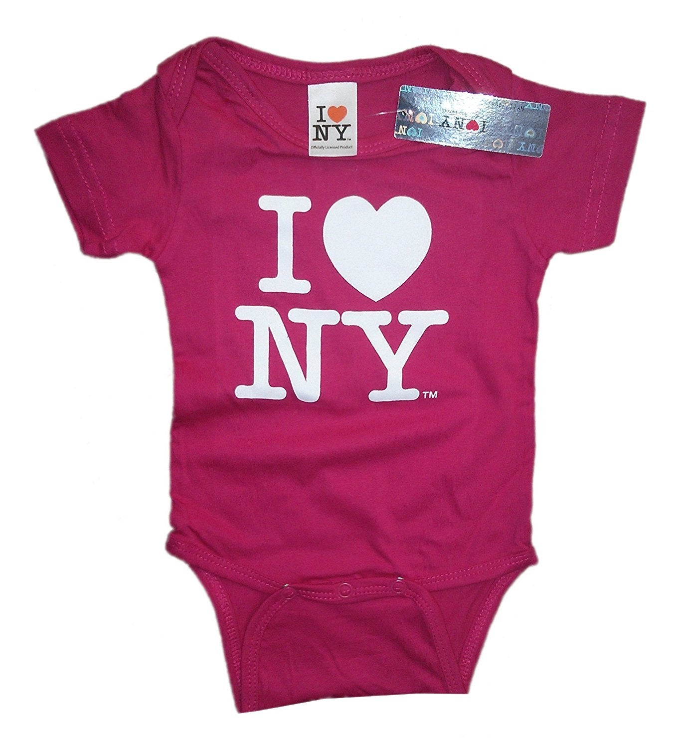 I Love NY Baby-Girls' New York Baby Infant Screen Printed Heart Bodysuit
