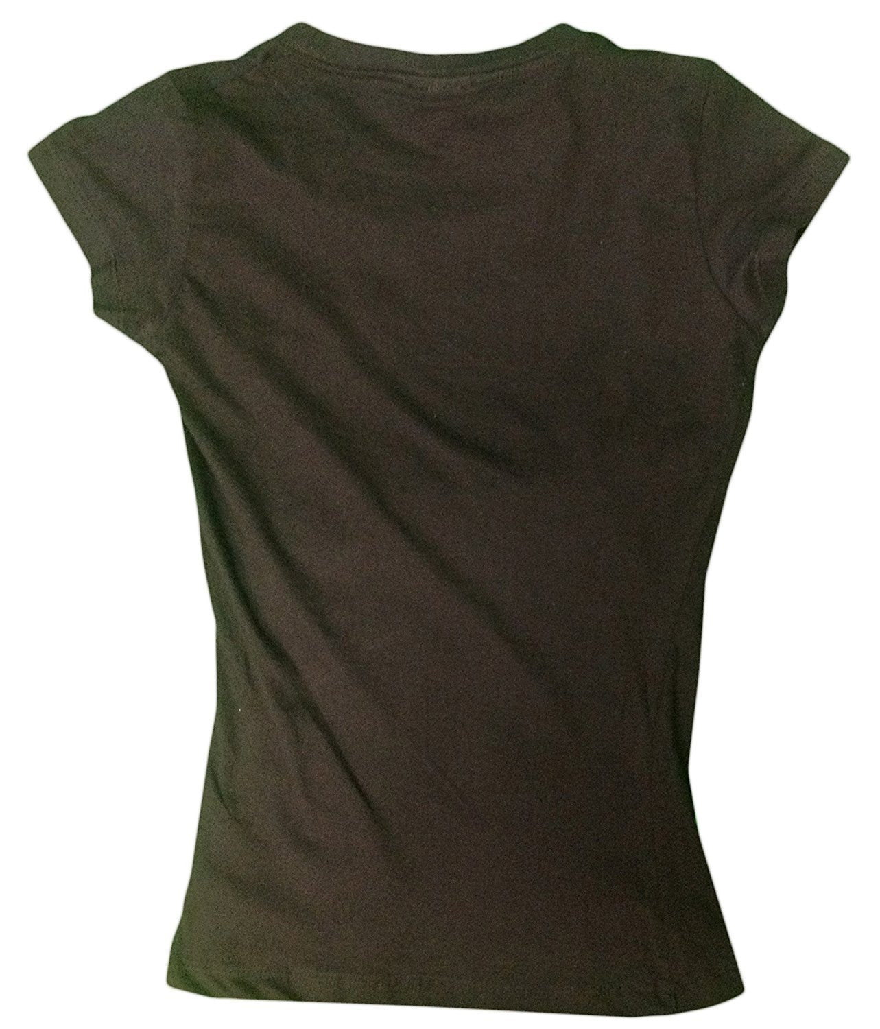 I Love NY New York Womens T-Shirt Spandex Vertical Heart Black