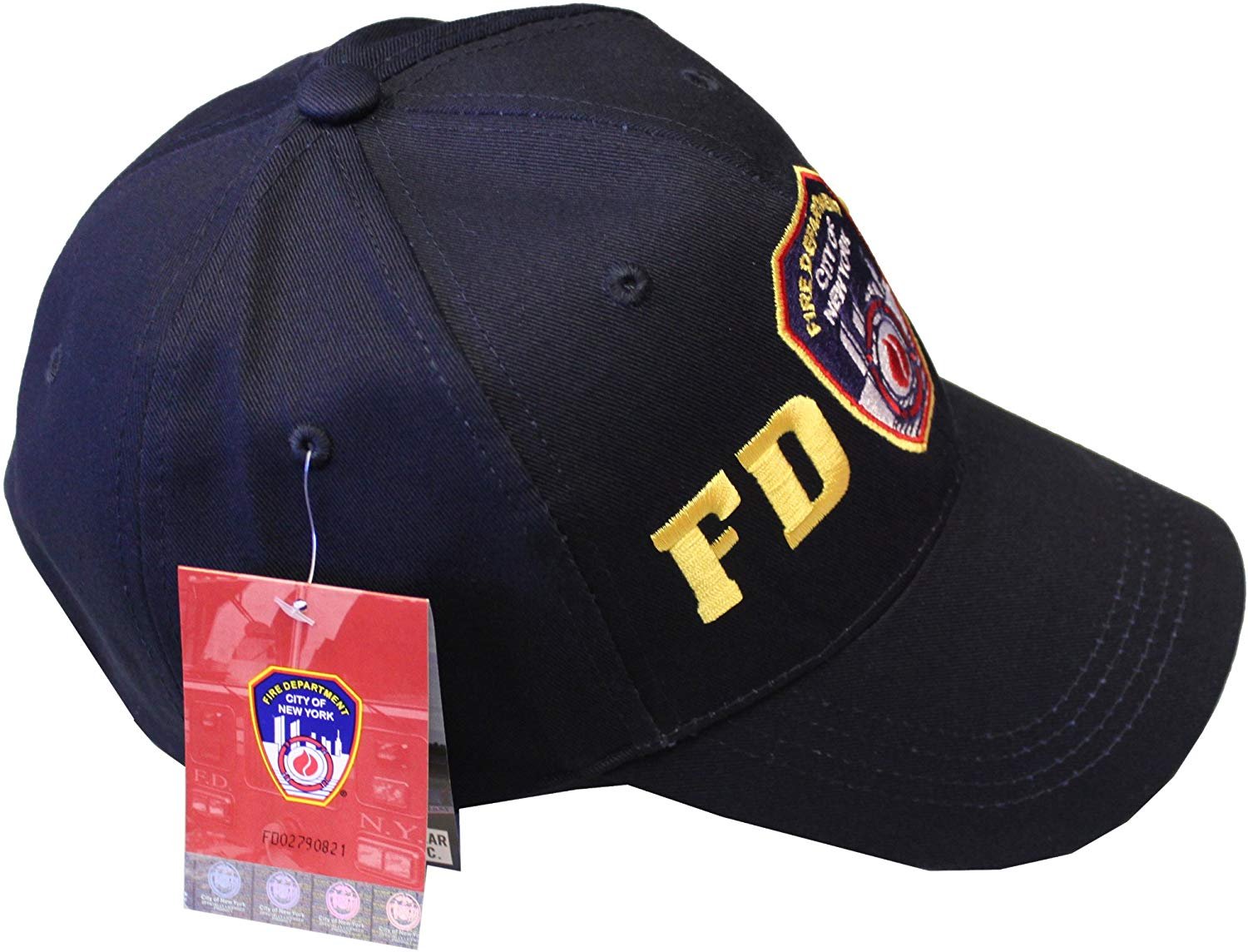New York's Tiniest Hero: Baby Hat with Official FDNY Logo (Navy Blue)