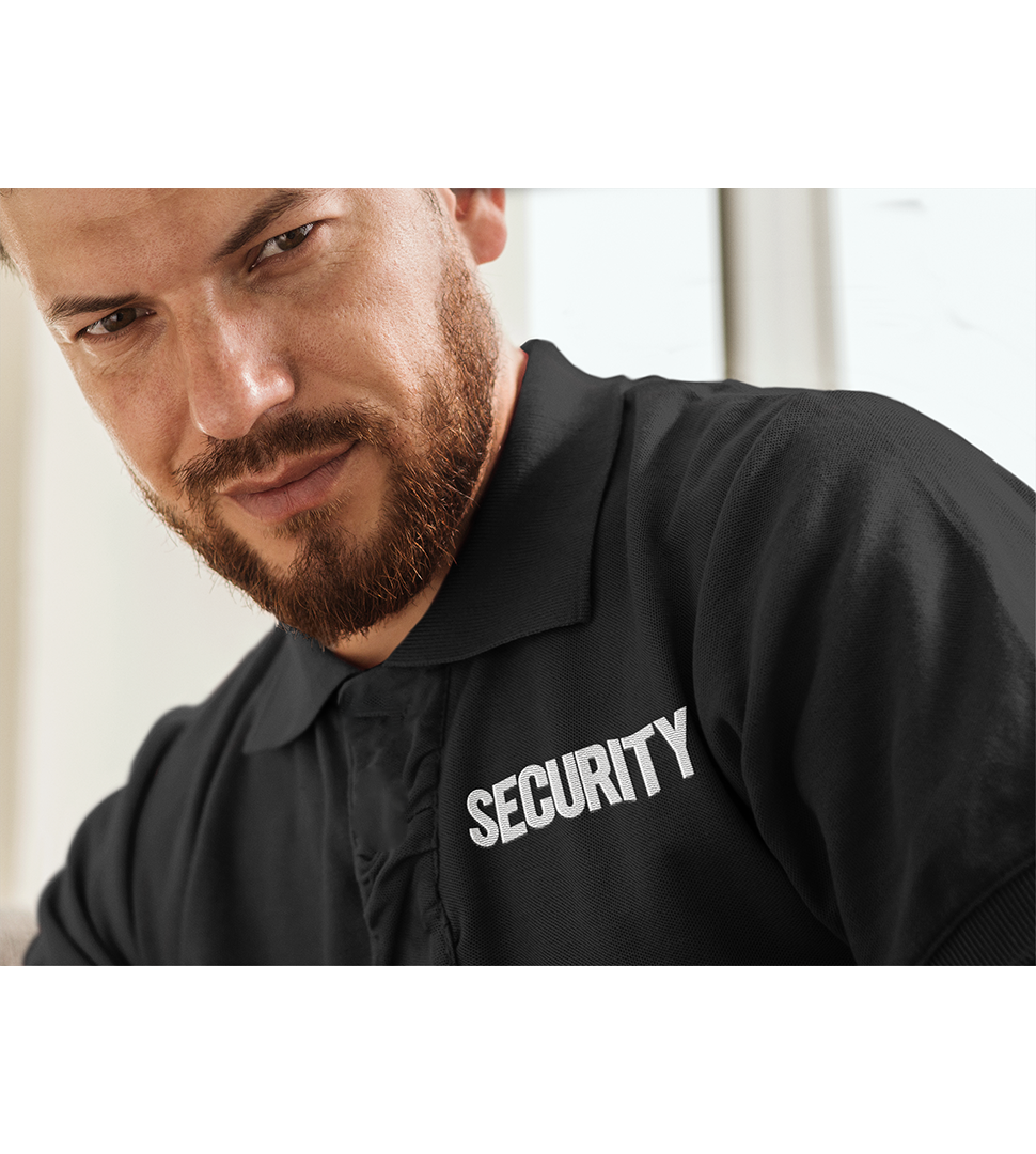 Men's Security Polo Shirts Solid Design