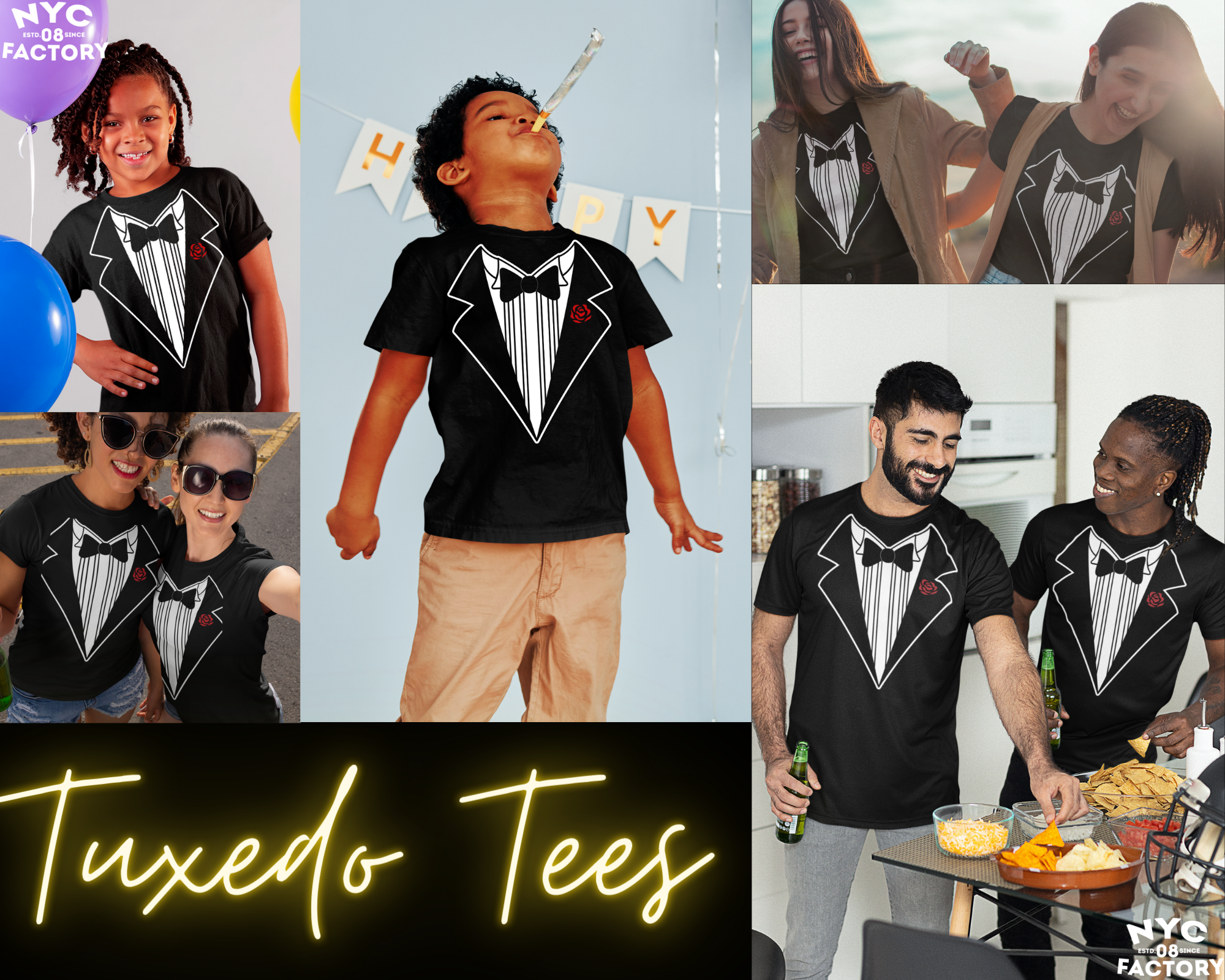 Tuxedo Tees / Funny Party T-Shirts