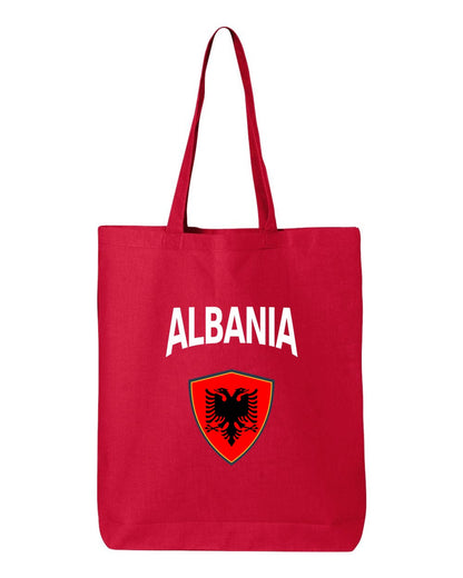 Albania Soccer Tote Bag — Arched National Crest | NYC Factory