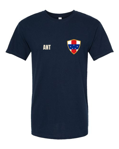 Netherlands Antilles Soccer Tee — Retro National Crest | NYC Factory