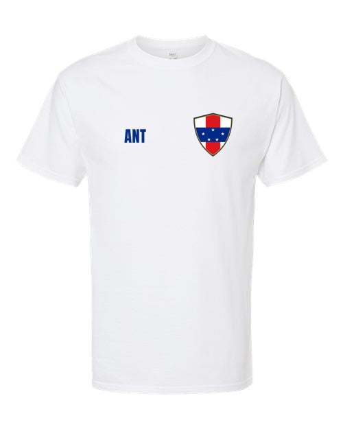 Netherlands Antilles Soccer Tee — Retro National Crest | NYC Factory