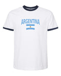 Argentina Soccer Ringer Tee 2026 — Classic Name & Flag | NYC Factory