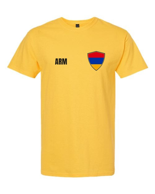 Armenia Soccer Tee — Retro National Crest | NYC Factory