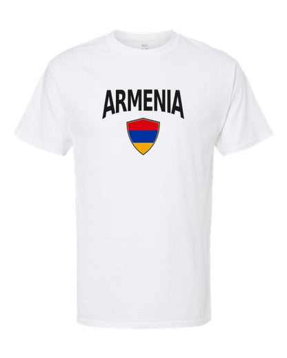 Armenia Arched Crest Soccer Tee — NYC Factory