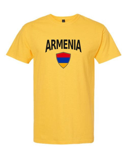 Armenia Arched Crest Soccer Tee — NYC Factory