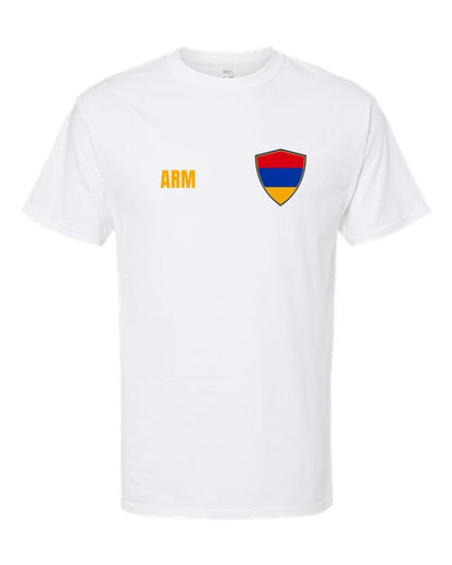Armenia Soccer Tee — Retro National Crest | NYC Factory