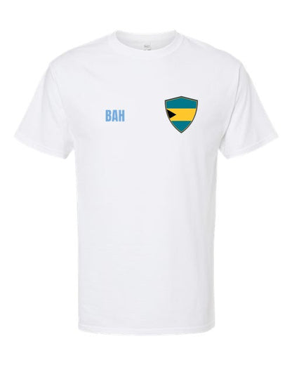 The Bahamas Soccer Tee — Retro National Crest | NYC Factory