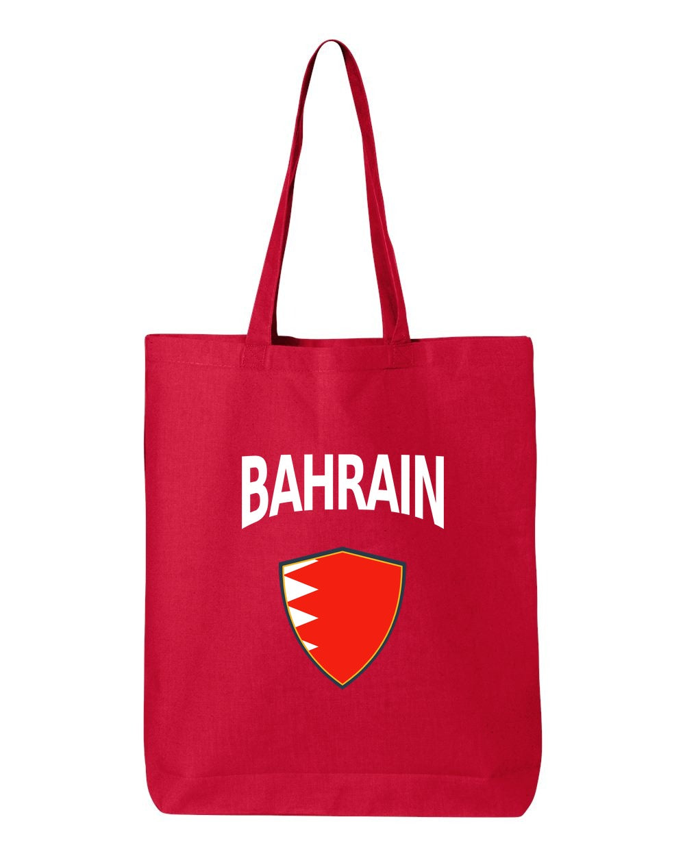 Bahrain Soccer Tote Bag — Arched National Crest | NYC Factory