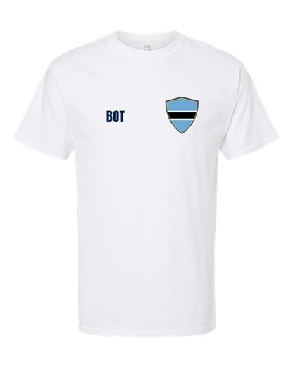 Botswana Soccer Tee — Retro National Crest | NYC Factory