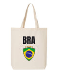Brazil Soccer Tote Bag 2026 — National Crest Badge | NYC Factory