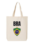 Brazil Soccer Tote Bag 2026 — National Crest Badge | NYC Factory