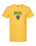 Brazil 2026 Soccer Arched Crest Plain Tee -- NYC Factory