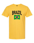 Brazil Soccer Tee 2026 — Classic Name & Flag | NYC Factory