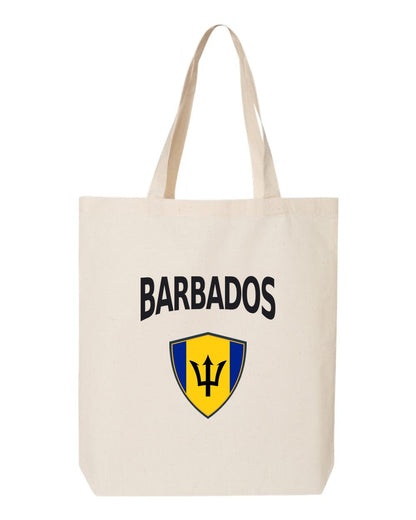 Barbados Soccer Tote Bag — Arched National Crest | NYC Factory