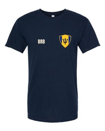 Barbados Soccer Tee — Retro National Crest | NYC Factory