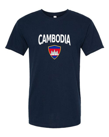 Cambodia Arched Crest Soccer Tee — NYC Factory