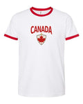 Canada 2026 Soccer Arched Crest Ringer Tee -- NYC Factory
