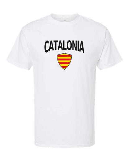 Catalonia Arched Crest Soccer Tee — NYC Factory