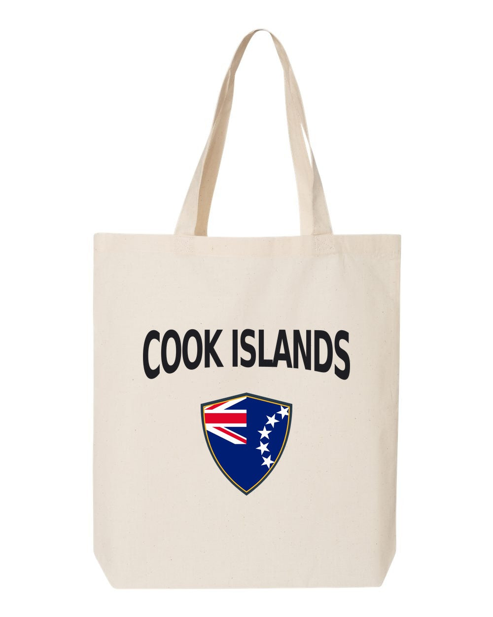 Cook Islands Soccer Tote Bag — Arched National Crest | NYC Factory