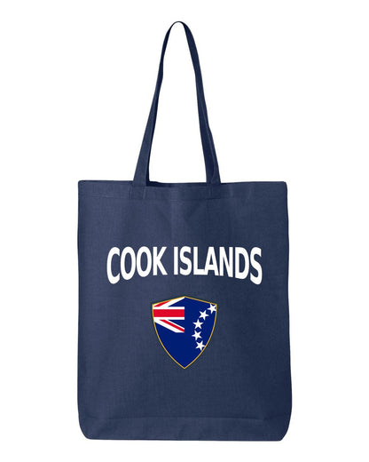 Cook Islands Soccer Tote Bag — Arched National Crest | NYC Factory