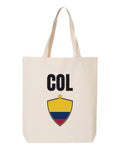 Colombia Soccer Tote Bag 2026 — National Crest Badge | NYC Factory