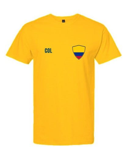 Colombia Soccer Tee 2026 - Gold
