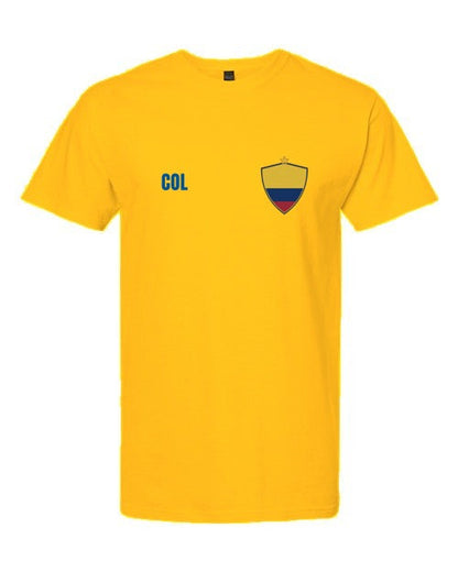 Colombia Soccer Tee 2026 - Gold