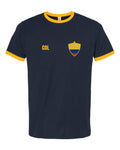 Colombia Soccer Ringer Tee 2026 — Retro National Crest | NYC Factory