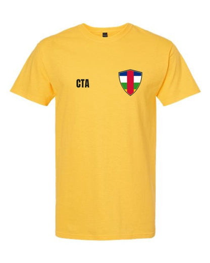 Central African Republic Soccer Tee — Retro National Crest | NYC Factory