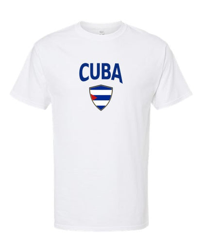 Cuba Arched Crest Soccer Tee — NYC Factory