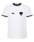 Curaçao Soccer Ringer Tee 2026 — Retro National Crest | NYC Factory