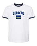Curaçao Soccer Ringer Tee 2026 — Classic Name & Flag | NYC Factory