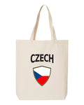 Czech Republic Soccer Tote Bag 2026 — Arched National Crest | NYC Factory