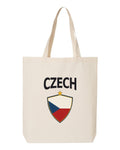 Czech Republic Soccer Tote Bag 2026 — Arched National Crest | NYC Factory