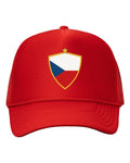 Czech Republic Soccer Trucker Cap 2026 — Retro National Crest | NYC Factory