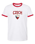 Czech Republic 2026 Soccer Arched Crest Ringer Tee -- NYC Factory