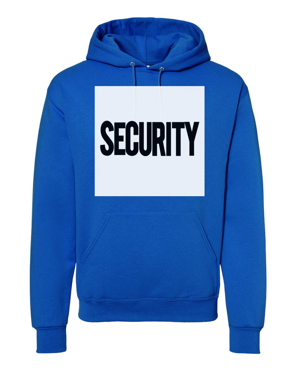 Custom Security Design Custom Hoodie Royal Blue