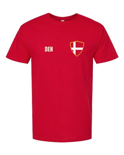 Denmark Soccer Tee — Retro National Crest | NYC Factory