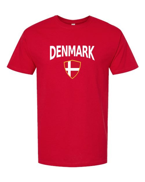 Denmark Arched Crest Soccer Tee — NYC Factory