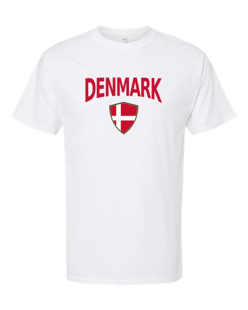 Denmark Arched Crest Soccer Tee — NYC Factory