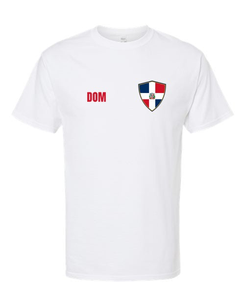 Dominican Republic Soccer Tee — Retro National Crest | NYC Factory